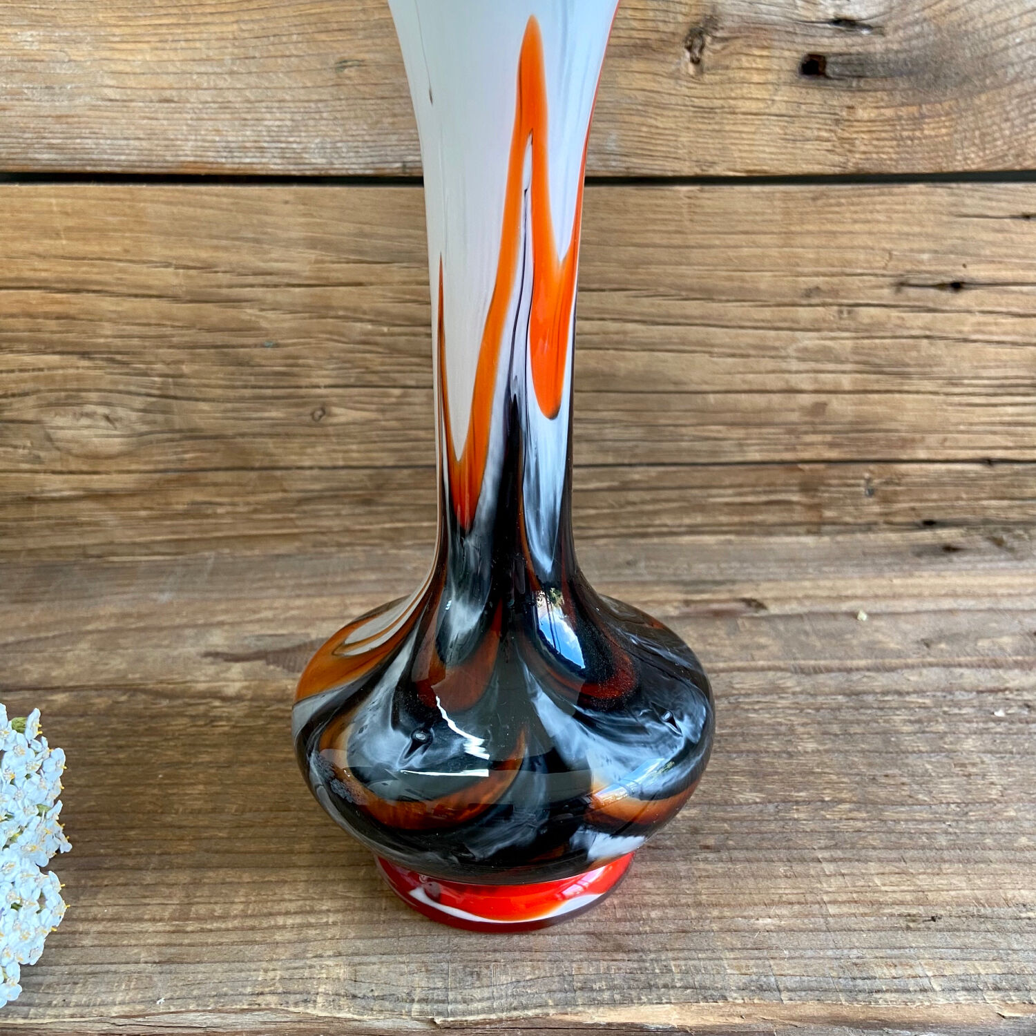 Opaque glass vase