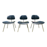 Lot de 3 chaises Vitra Plywood DCM Charles Eames