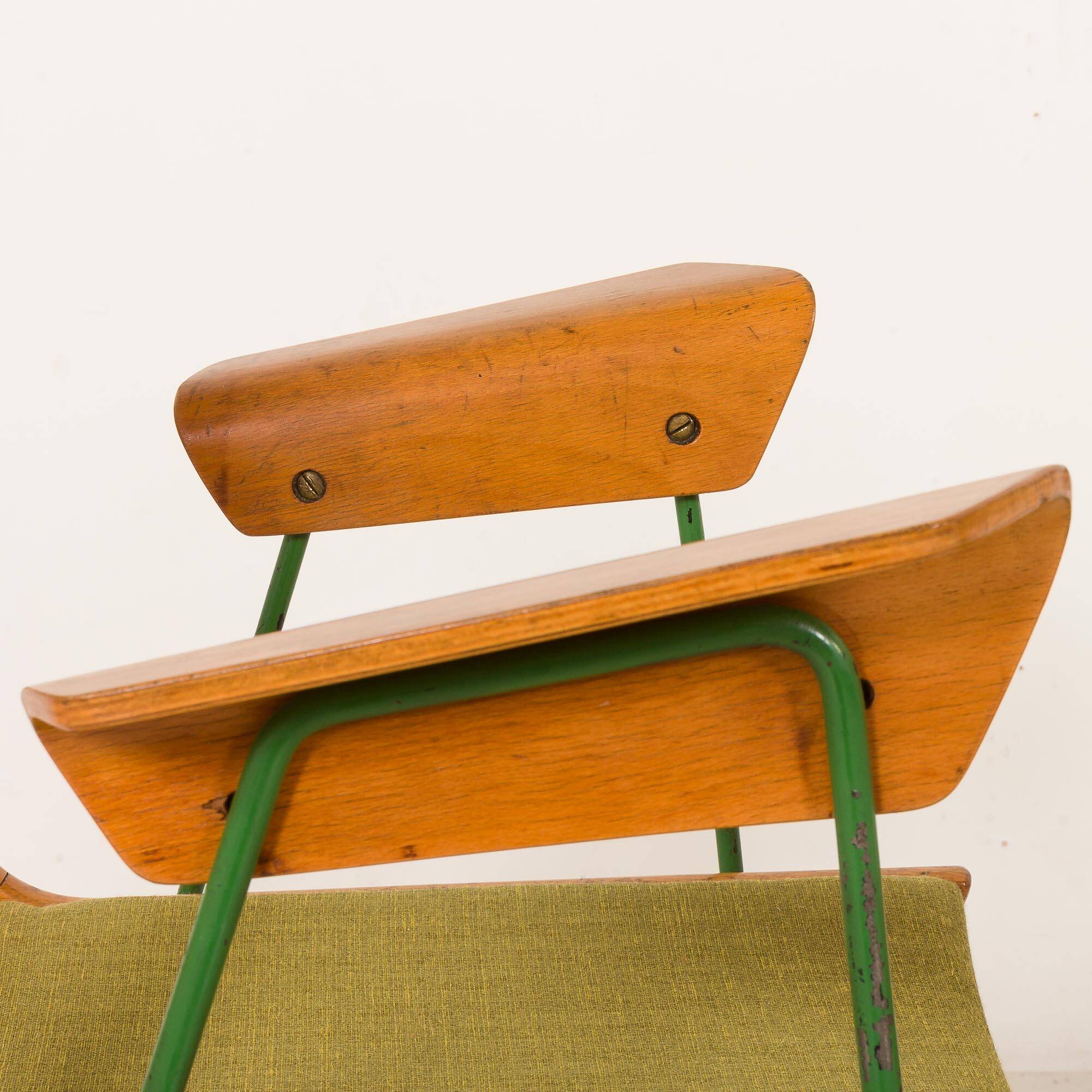 Boomerang chair attr. to Carlo De Carli, set of 2, Italy 1950s