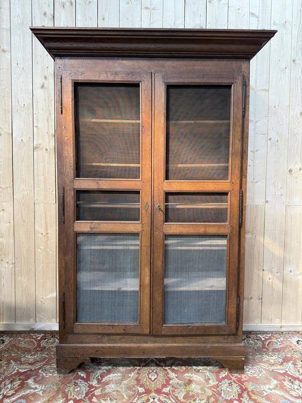 Armoire / Garde-Manger époque Louis Philippe en chêne massif