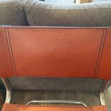 Cantilever dining room armchair, in cognac leather, vintage