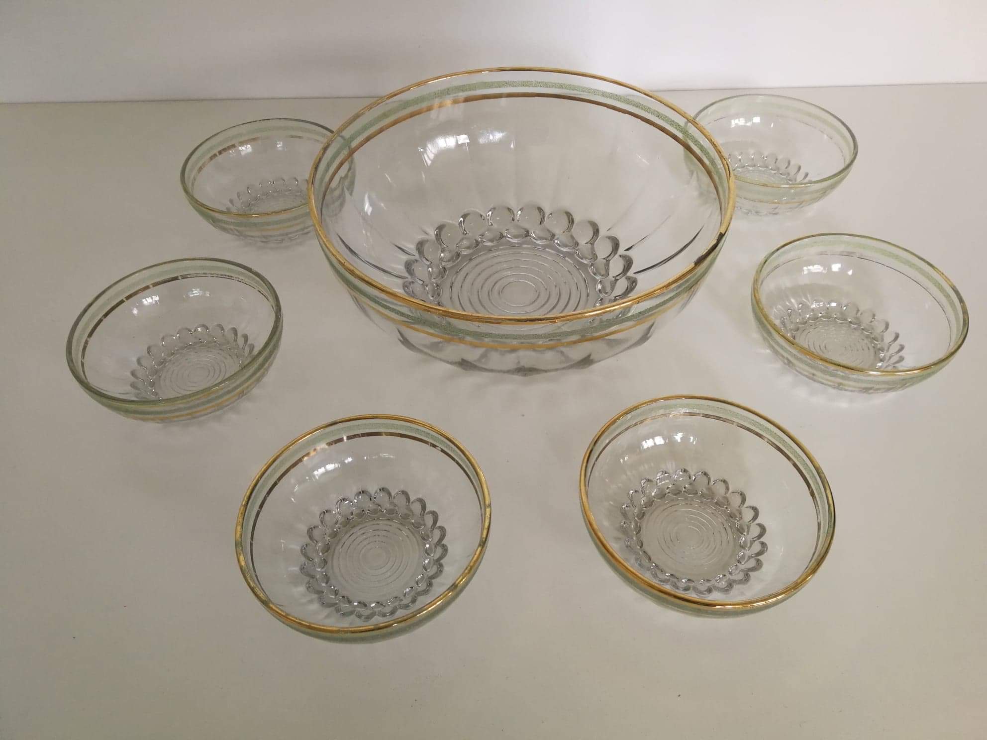 Vintage fruit salad service