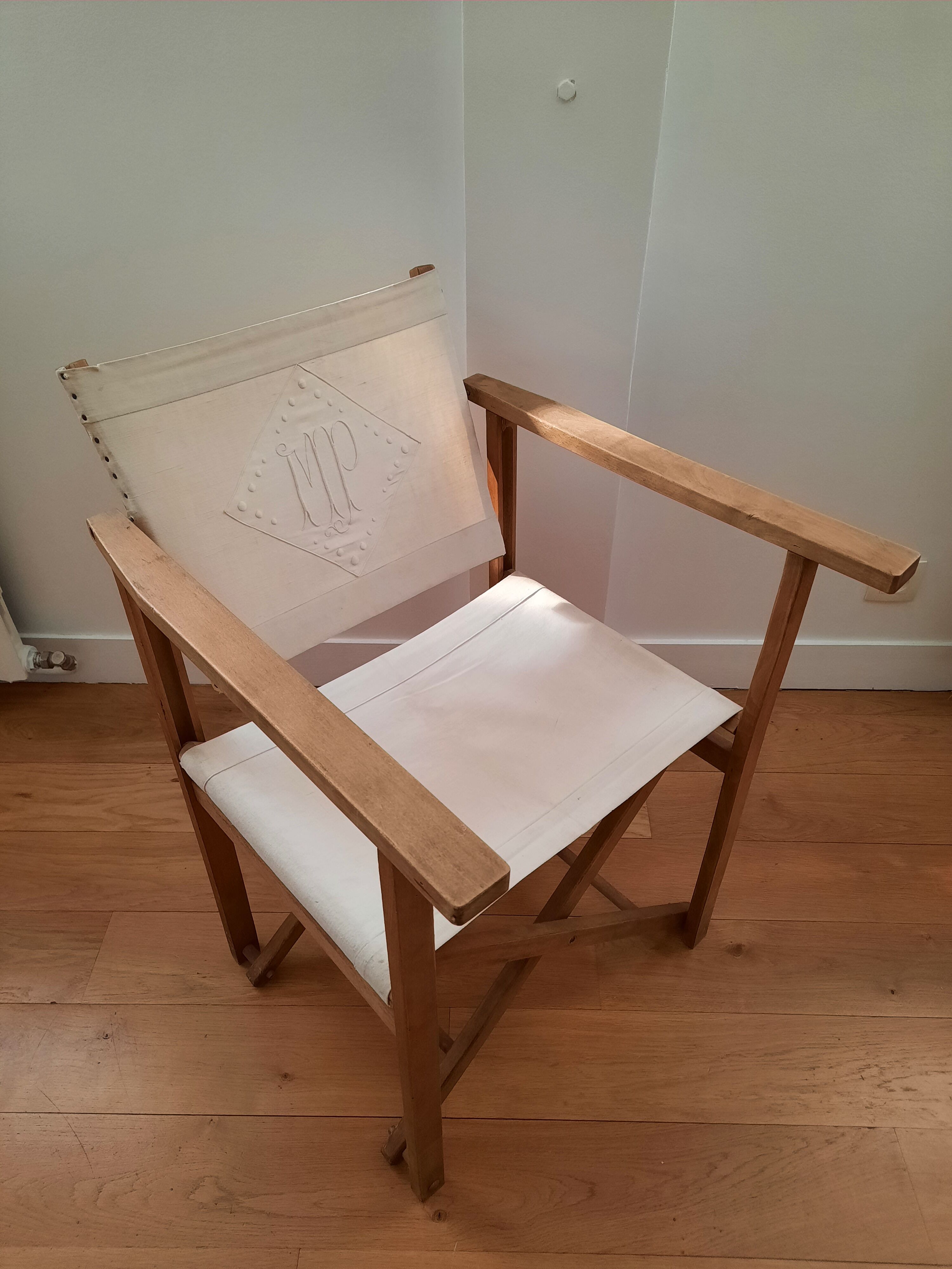 Wooden and shabby chic monogram fabrics