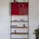Etagère bibliothèque murale métal et bois 60'