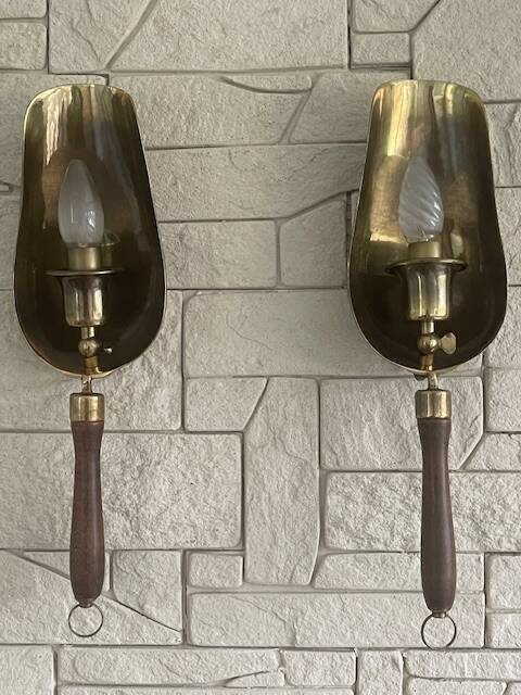 Tea shovel wall lights