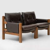 Leather sofa by TON