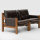 Leather sofa by TON