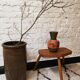 Brown glazed stoneware pot