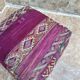 Handmade Berber Kilim pouf, floor cushion.