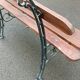 Old garden bench cast iron legs