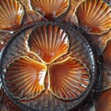 large earthenware dish for oysters or scallops