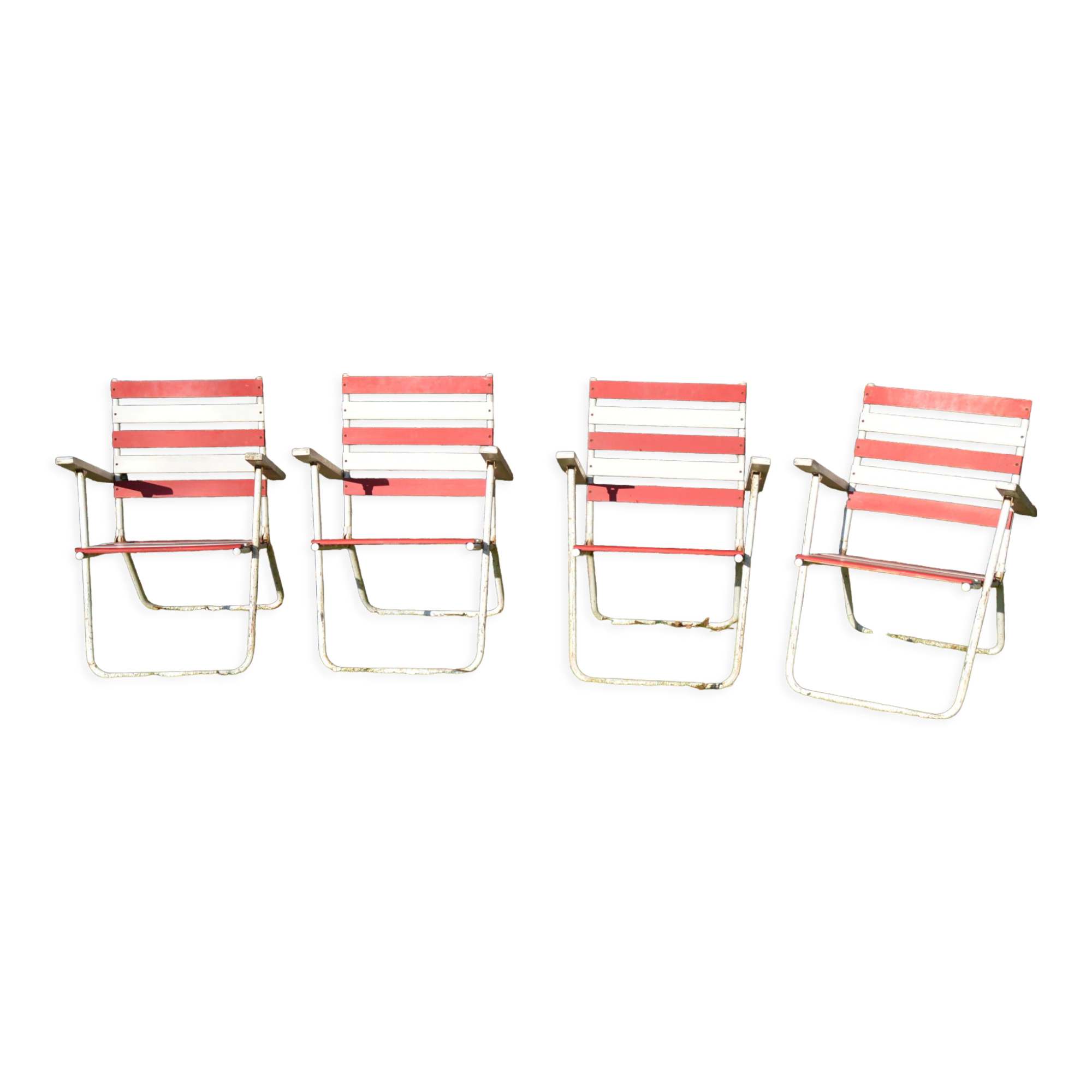 4 Rénolux garden chairs