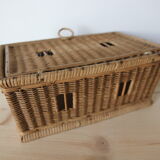 Wicker lid box
