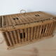 Wicker box with a lid