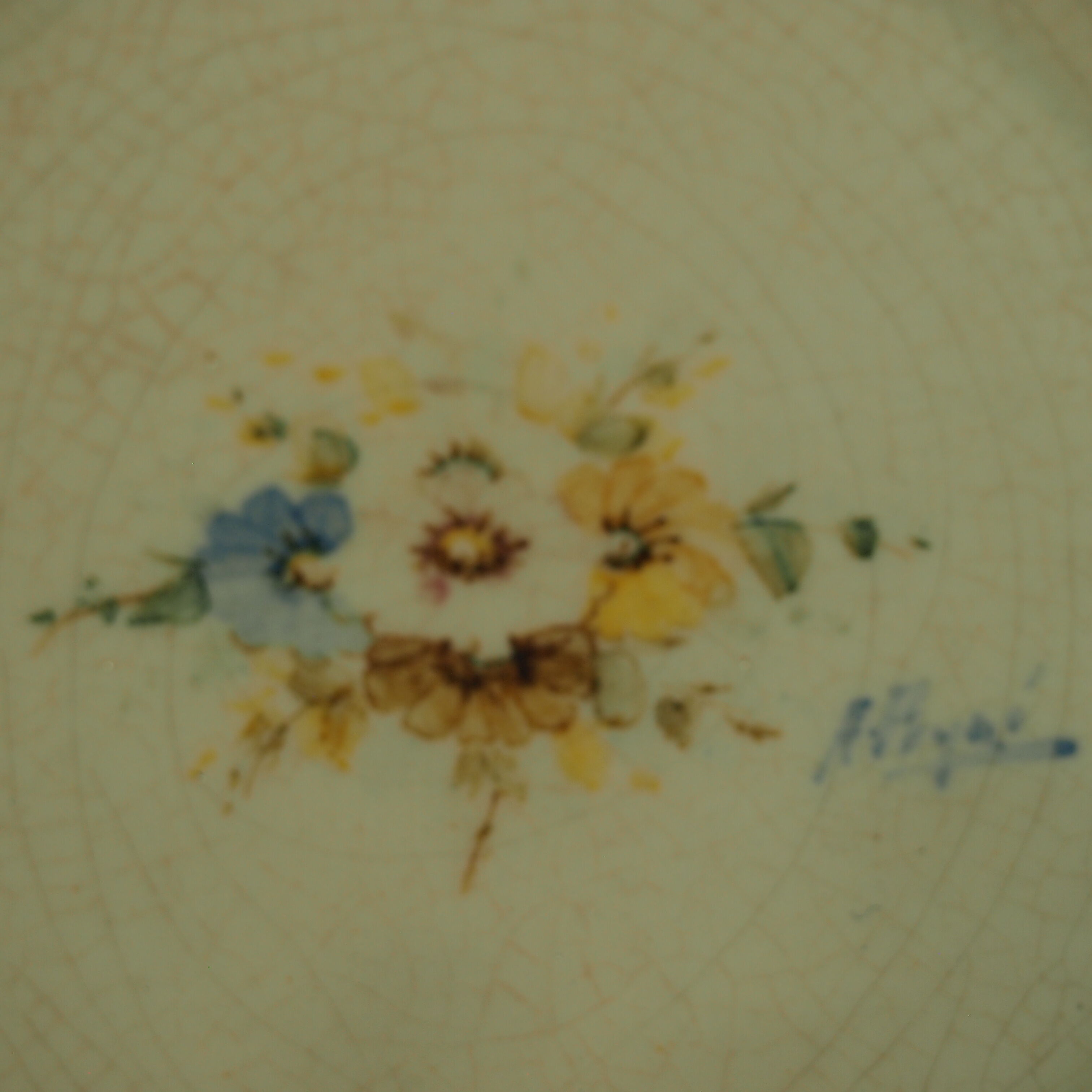 Pair of ceramic plates signed Antonio Peyro