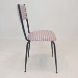 Set of 4 Italian Metal Dining Chairs, 1960's