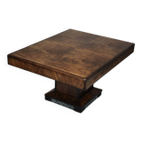 Art Deco Dining Table in Walnut Burl, 1930s