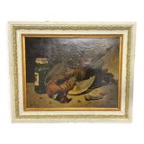 Painting still life Pheasant and Sparrow - Le ROUX