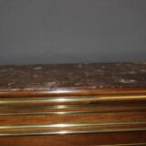 Vitrine de style Louis XVI en noyer XIX