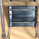Mies Van Rohe chrome and leather chair