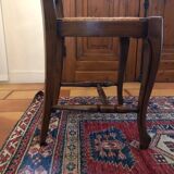 Chaises en merisier et paille