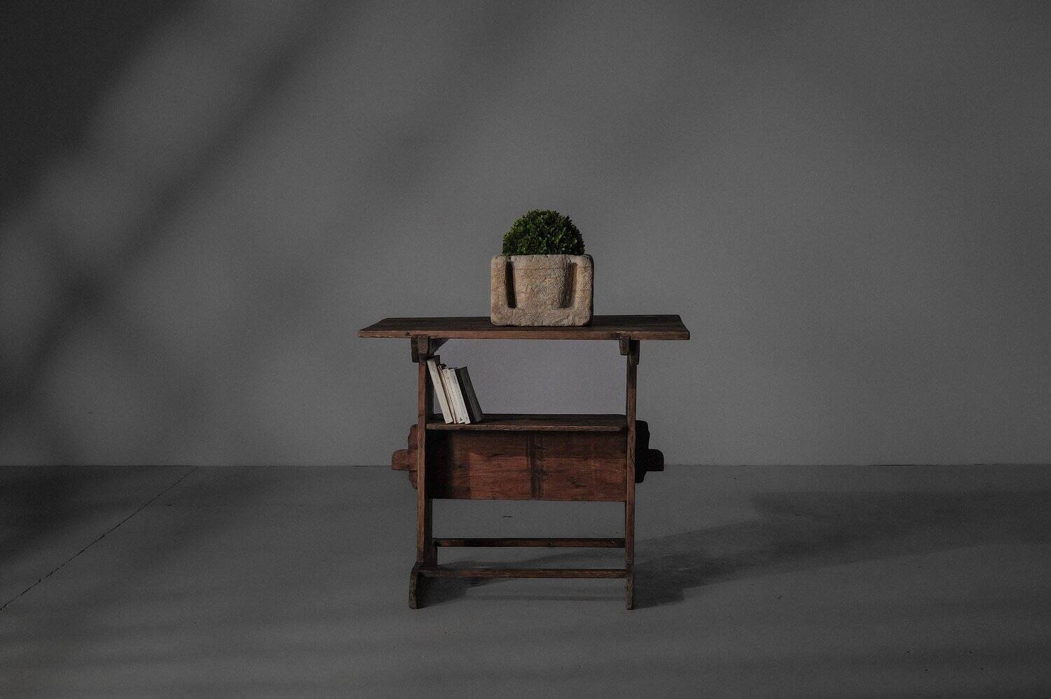 Antique workshop table - Savoyard folk art, circa 1900