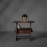 Antique workshop table - Savoy folk art, circa 1900