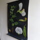 POIS botanical poster by Jung Koch Quentell, created in 1953, printed in Germany in 1985