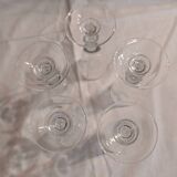 5 liqueur or brandy glasses