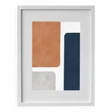 Framed abstract painting