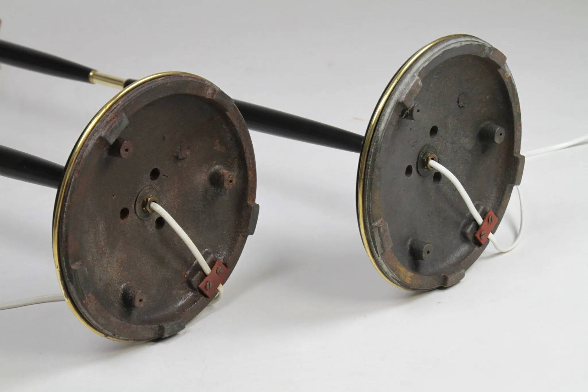 Pair of Model 163 Floor Lamps by Eskilstuna Elektrofabriks Aktiebolag – Sweden, late 1950s