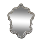 Large Venetian mirror Murano glass