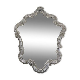Large Venetian mirror Murano glass