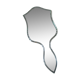 Beveled hand mirror