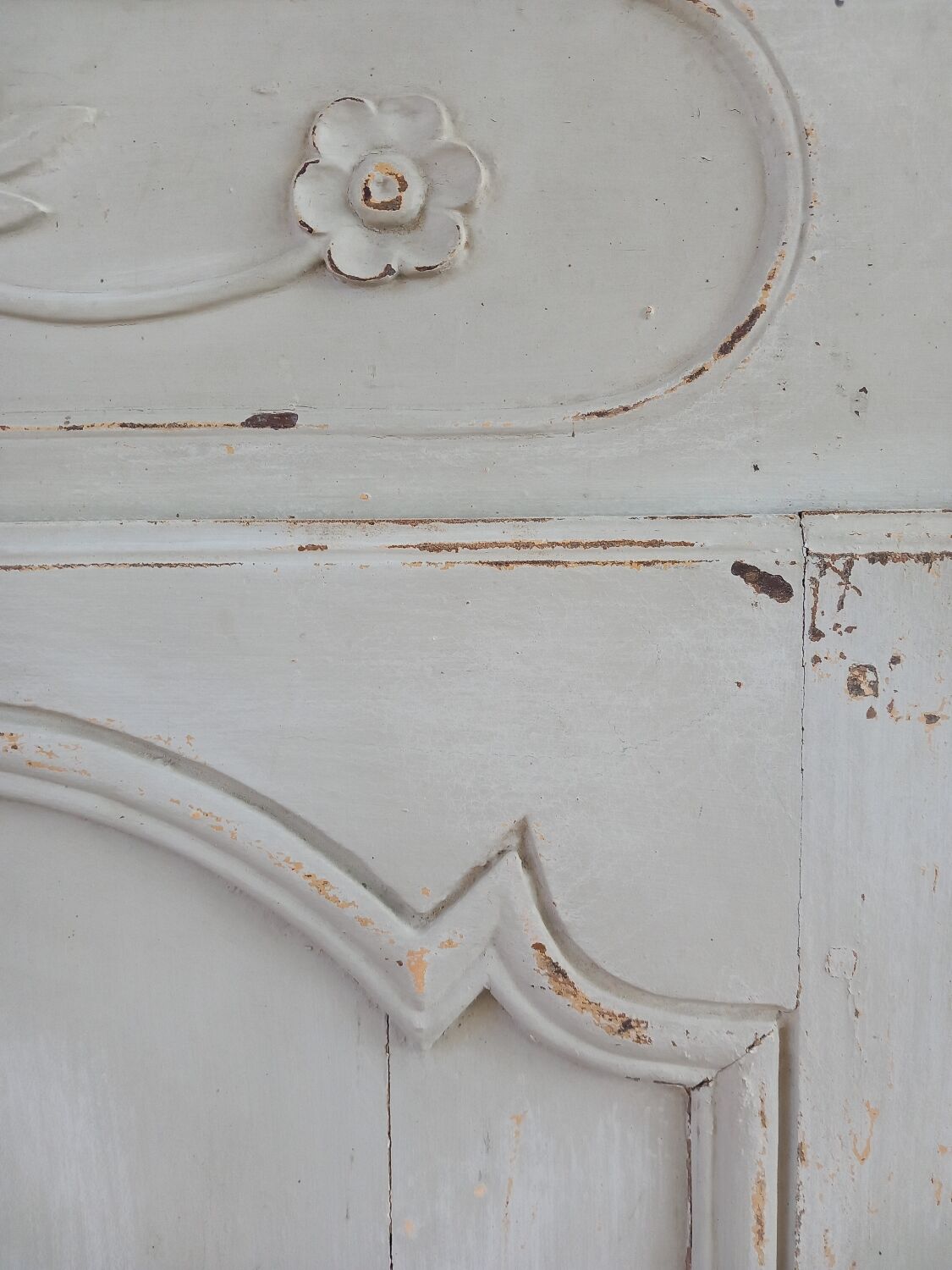 2 portes de placard anciennes en bois avec chassis