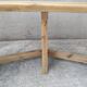 Vintage Curved Pine Bench