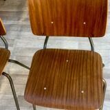 Set of 6 chairs Kho Liang 60s