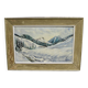 Oil on canvas, mountain landscape of Courchevel, signed