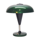 Green metallic mushroom table lamp, 1960s