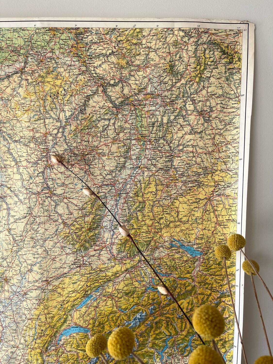 Large map of France 1981