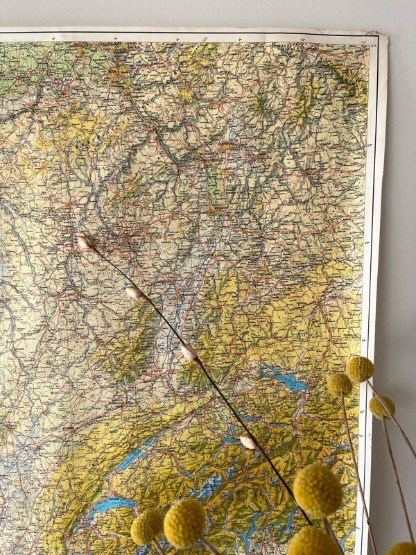 Grande carte de la France 1981