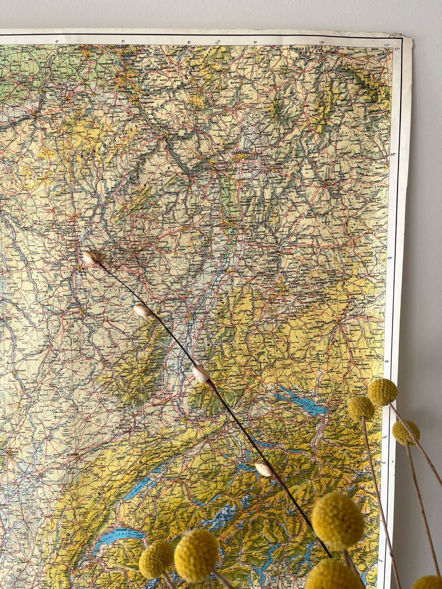 Large map of France 1981