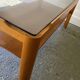 Mid-Century teak coffee table with smoked glass top by Myer