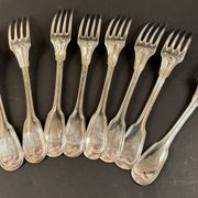 Set of 16 silver-plated cutlery pieces by Christofle and J Cassés&cie