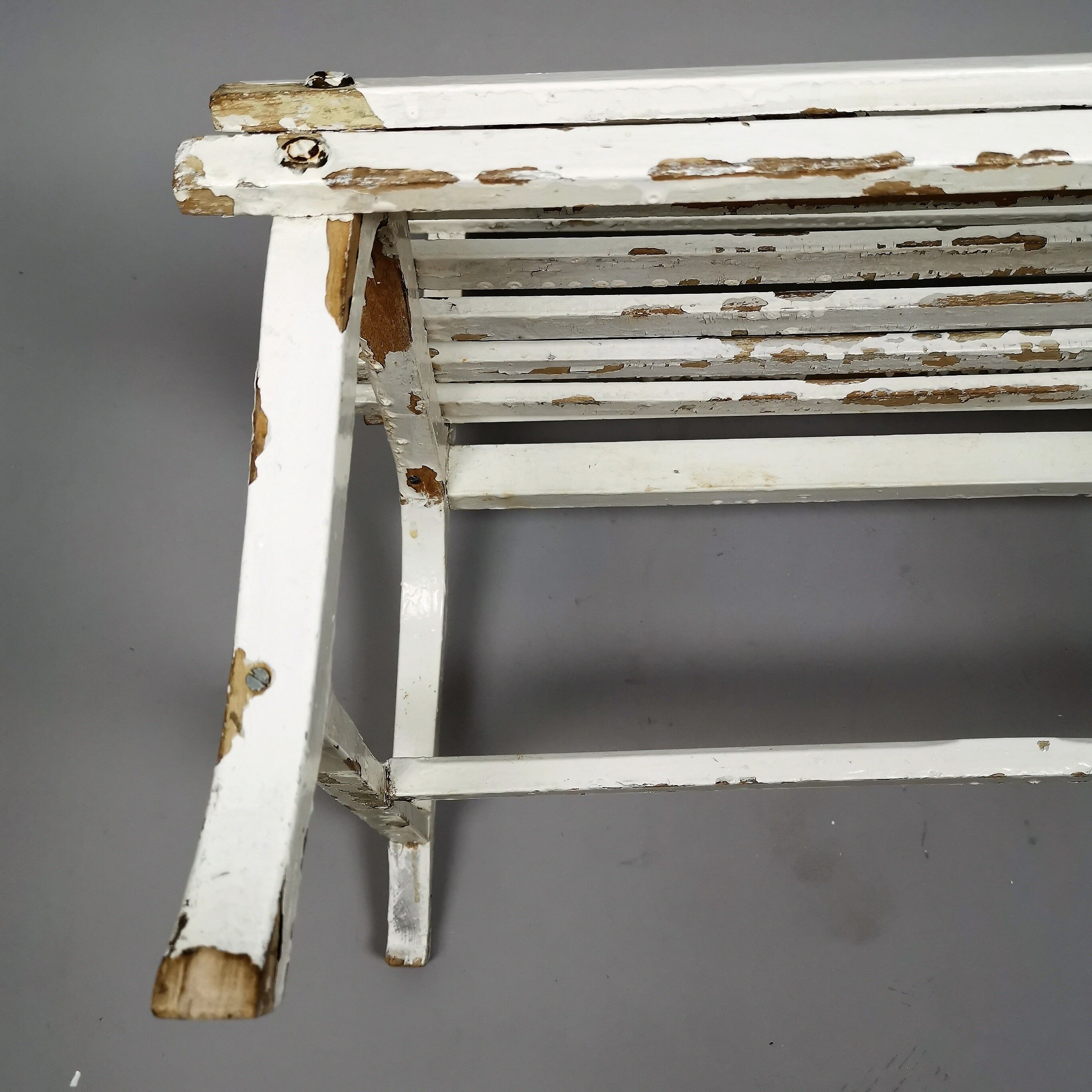 Small child bench painted wooden