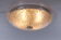 Vintage ceiling lamp with chrome and murano glass, 1960s