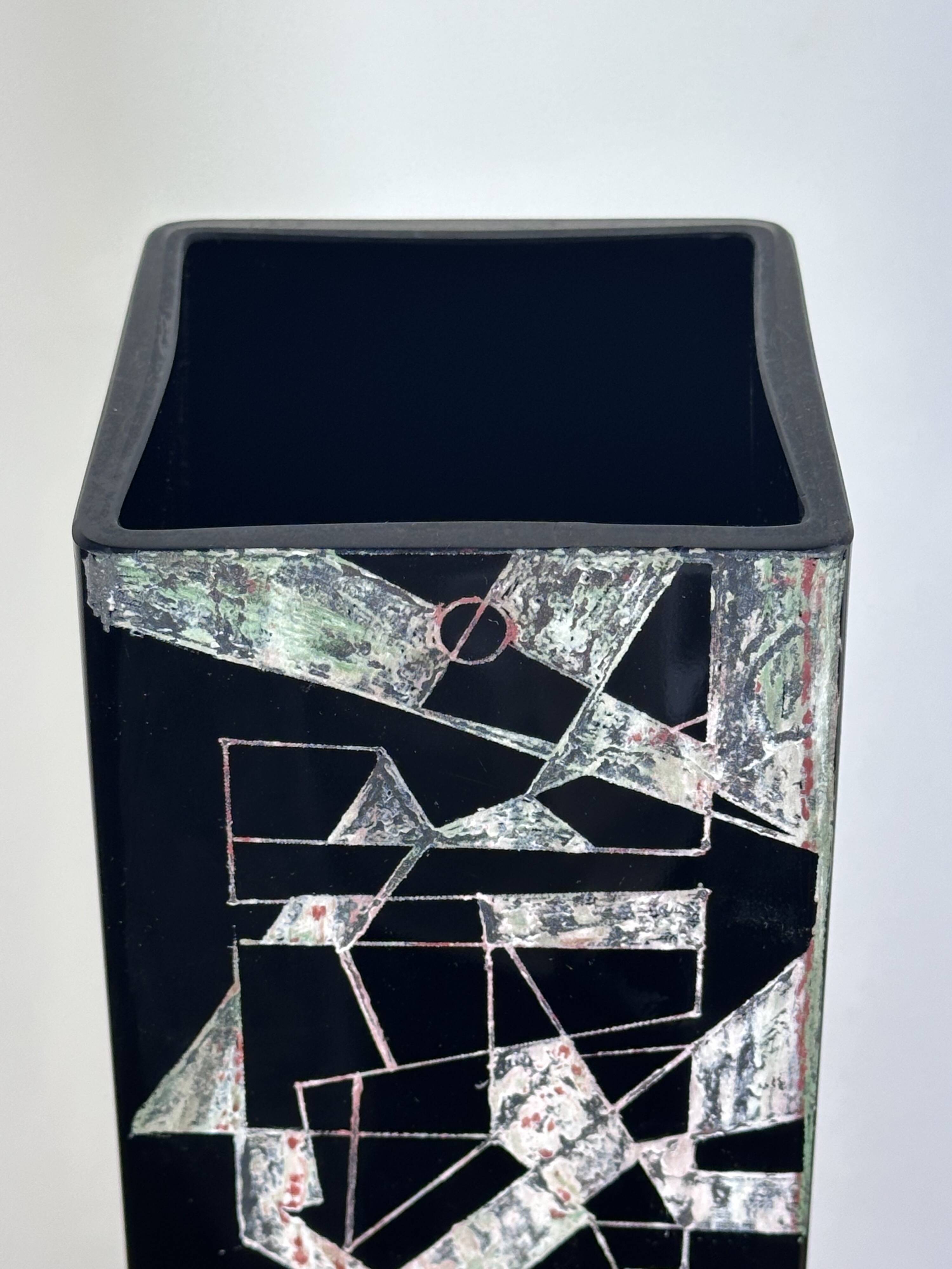 Anatole Riecke Cubist vase 1969 height 50cm