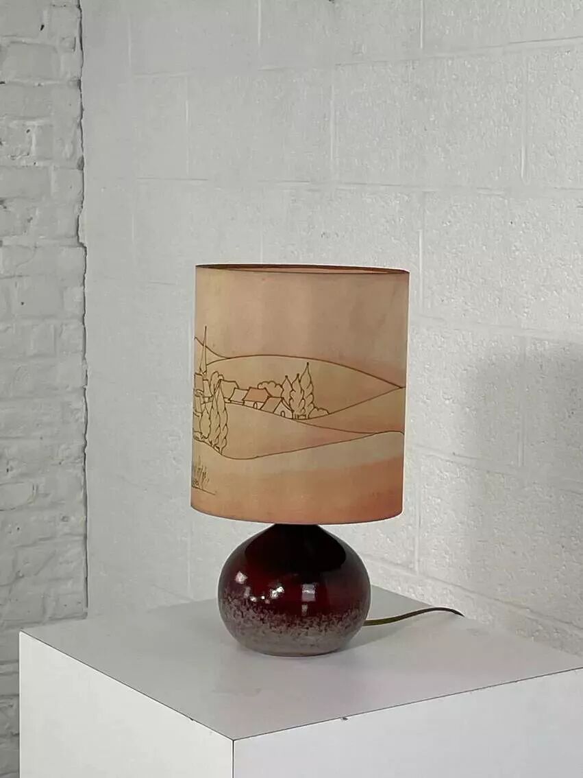 Lampe vintage en céramique