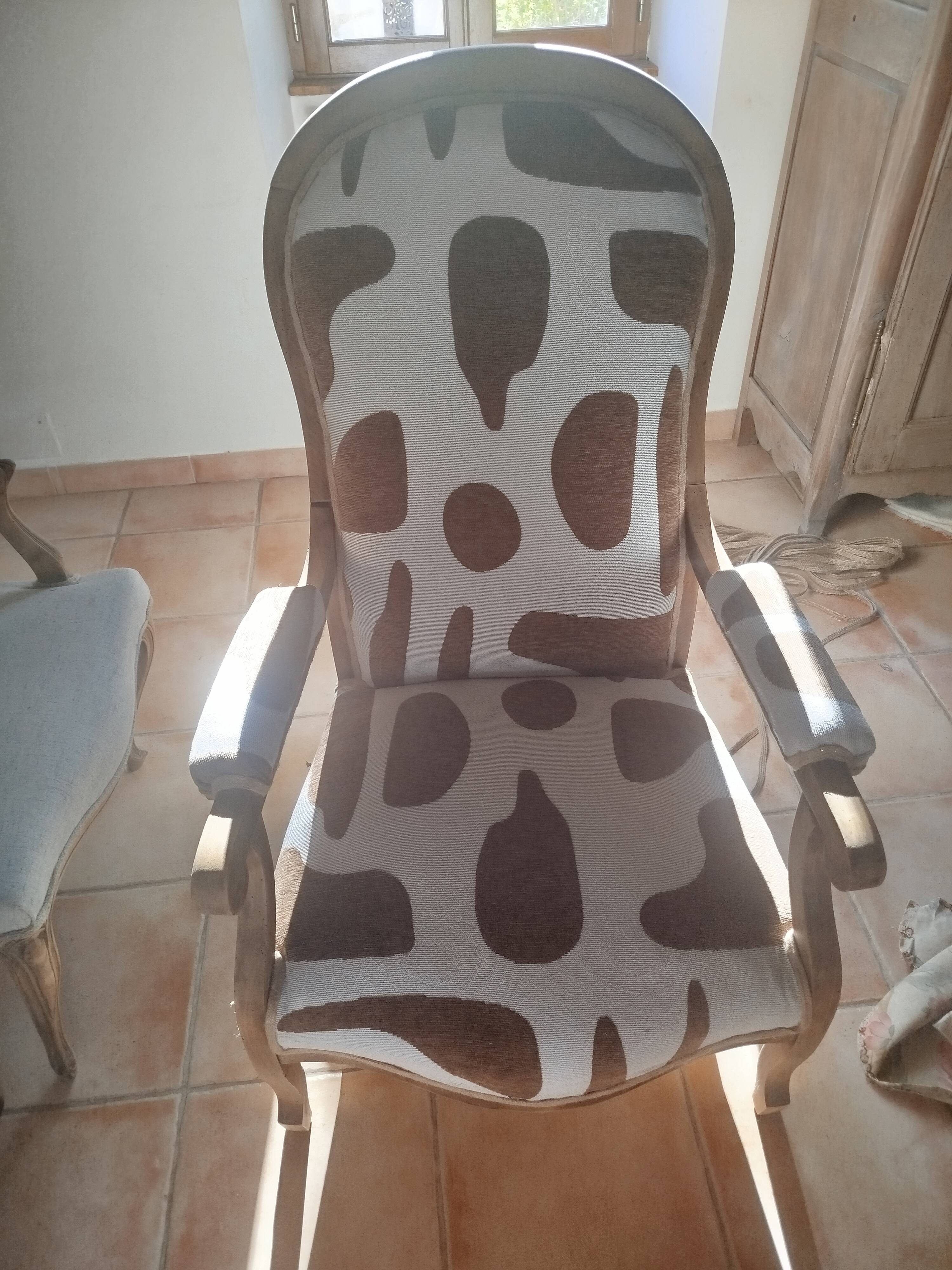 Fauteuil voltaire restauré