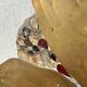Brass flower oval mirror 1960